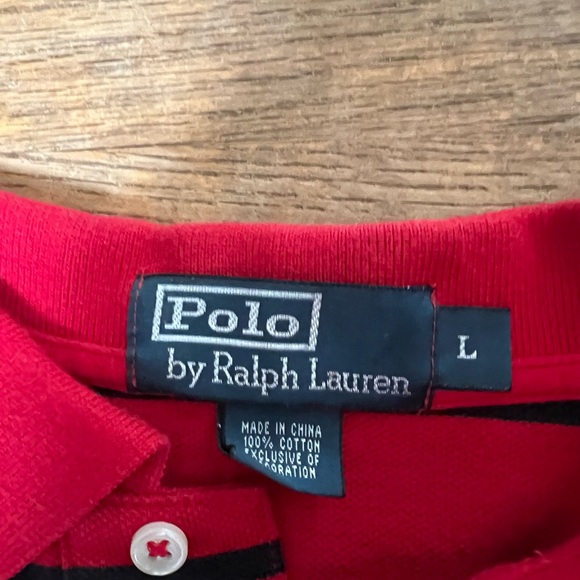 Ralph Lauren Polo- red & black - Picture 4 of 4